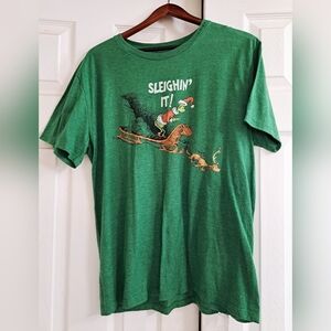 Christmas Grinch Old Navy Forest Green Tee